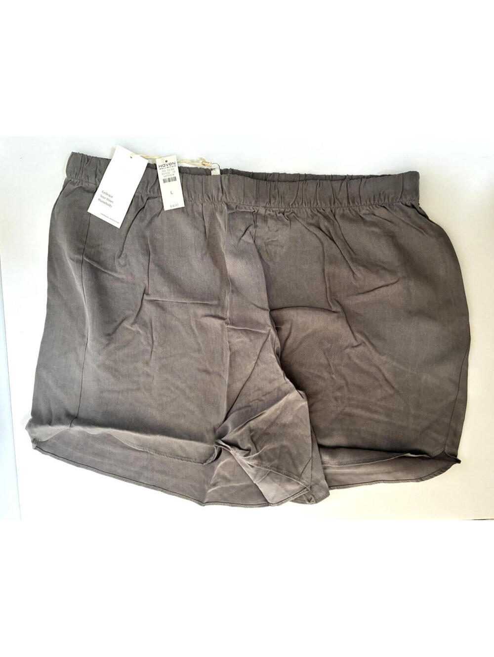 Haven Well Within Women's Sleep Shorts Size Large Smokey Gray Elastic Waist